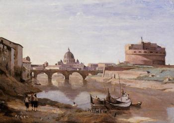 讓 巴蒂斯特 卡米耶 柯羅 Rome - Castle Sant'Angelo